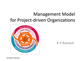 Management Model
    for Project-driven Organizations



                          K V Ramesh


© 2010 K V Ramesh
 