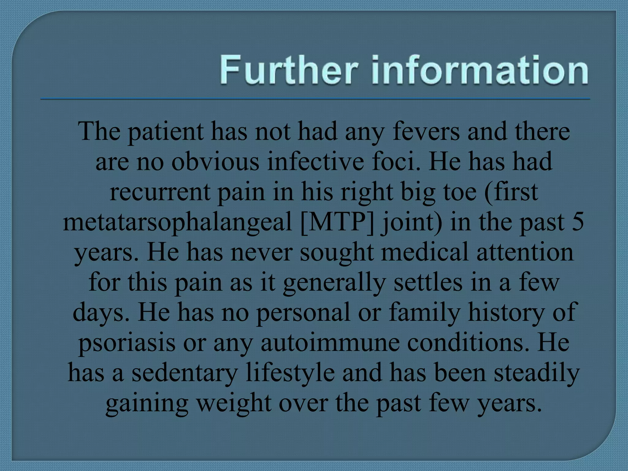 Management of acute and recurrent gout | PPTX