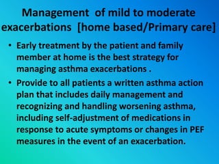 Management of acute asthma | PPTX