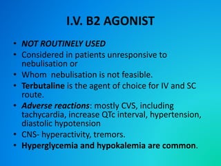 Management of acute asthma | PPTX
