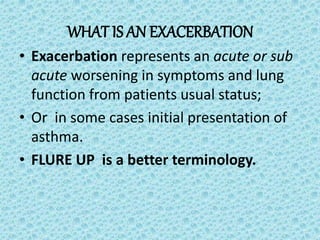 Management of acute asthma | PPTX