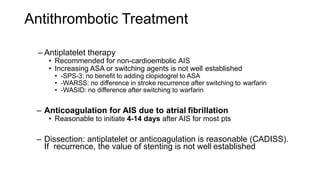 Management of acute ischemic stroke including tia [autosaved] | PPTX