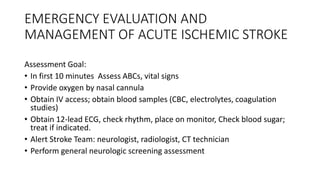 Management of acute ischemic stroke including tia [autosaved] | PPTX