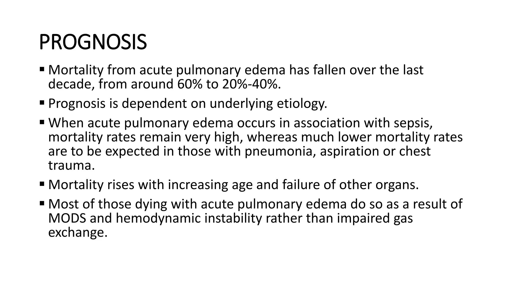 Management of acute pulmonary edema | PDF
