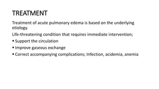 Management of acute pulmonary edema | PDF