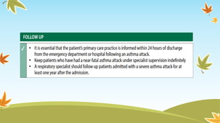 Management of acute severe asthma | PPTX