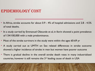 Management of Acute Stroke and its Complications | PPTX