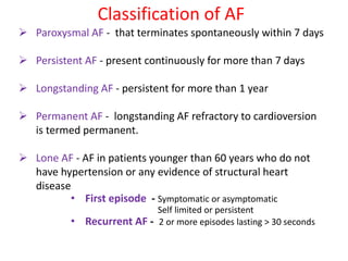 atrial fibrillation- management | PPTX