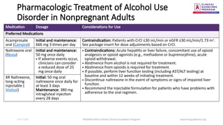 Management of Alcohol Use Disorder - AUD treatment | PPTX