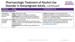 Management of Alcohol Use Disorder - AUD treatment | PPTX