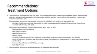 Management of Alcohol Use Disorder - AUD treatment | PPTX