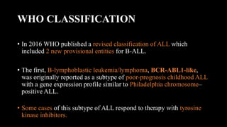 Acute Lymphoblastic Leukemia | PPTX