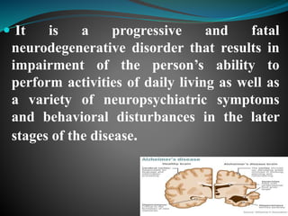 Recent advances in the management of alzheimers disease | PPTX