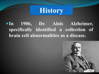 Recent advances in the management of alzheimers disease | PPTX