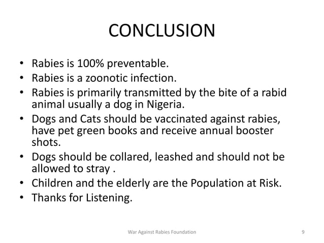 Management of animal bite victims and rabies prophylaxis | PPT