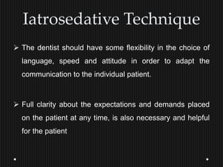 management of the anxious patients in dental office | PPTX