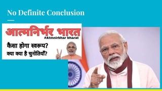 No Definite Conclusion
 