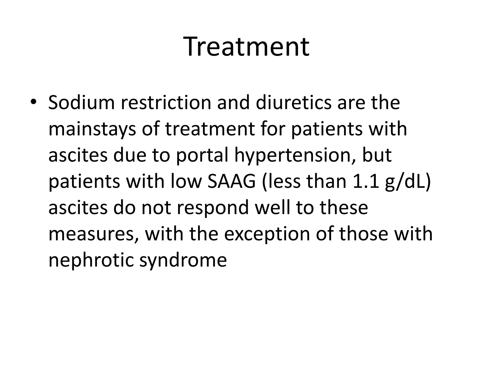 Management of ascites | PPT