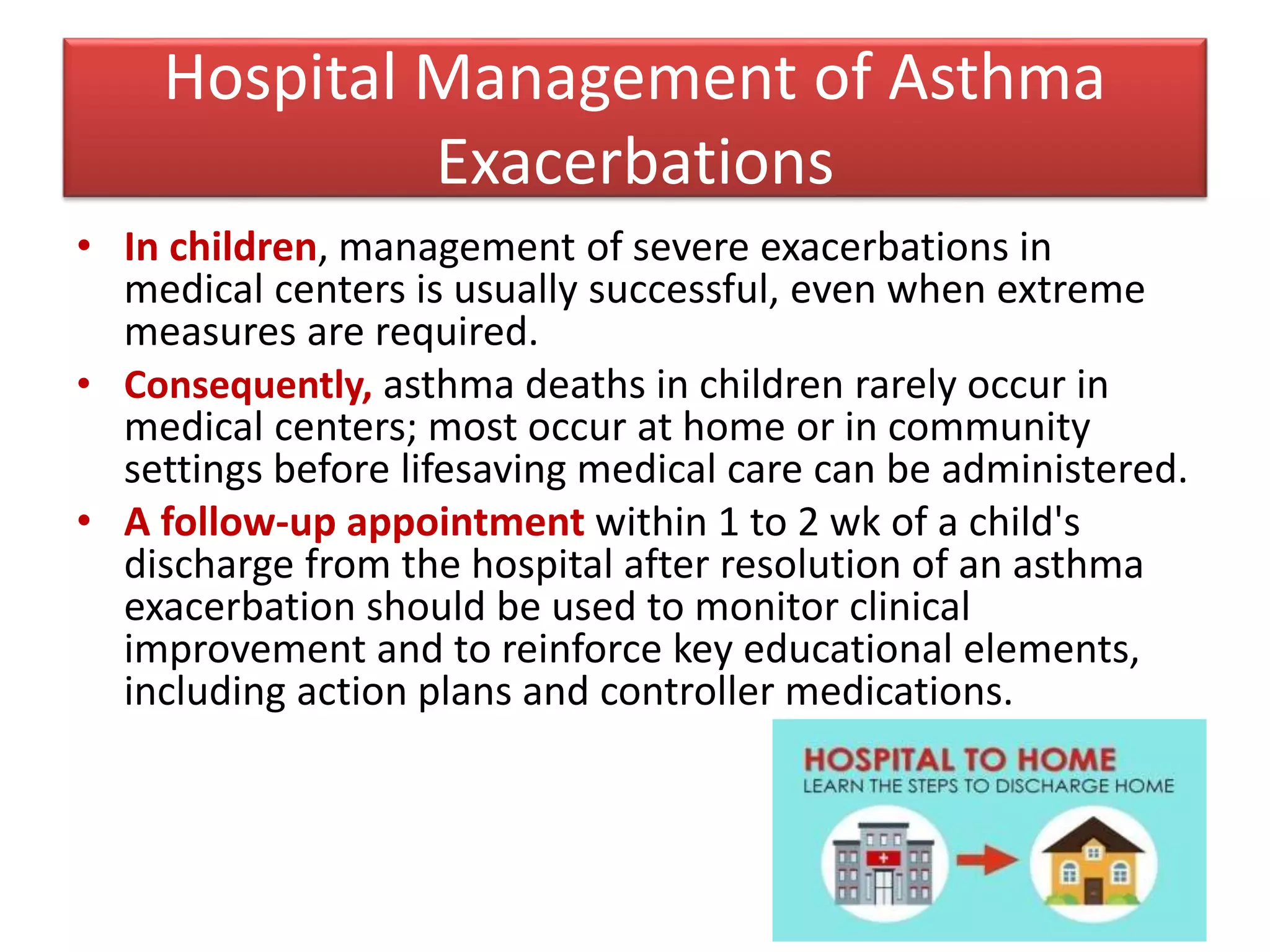 Management of Bronchial asthma exacerbation in children | PPTX