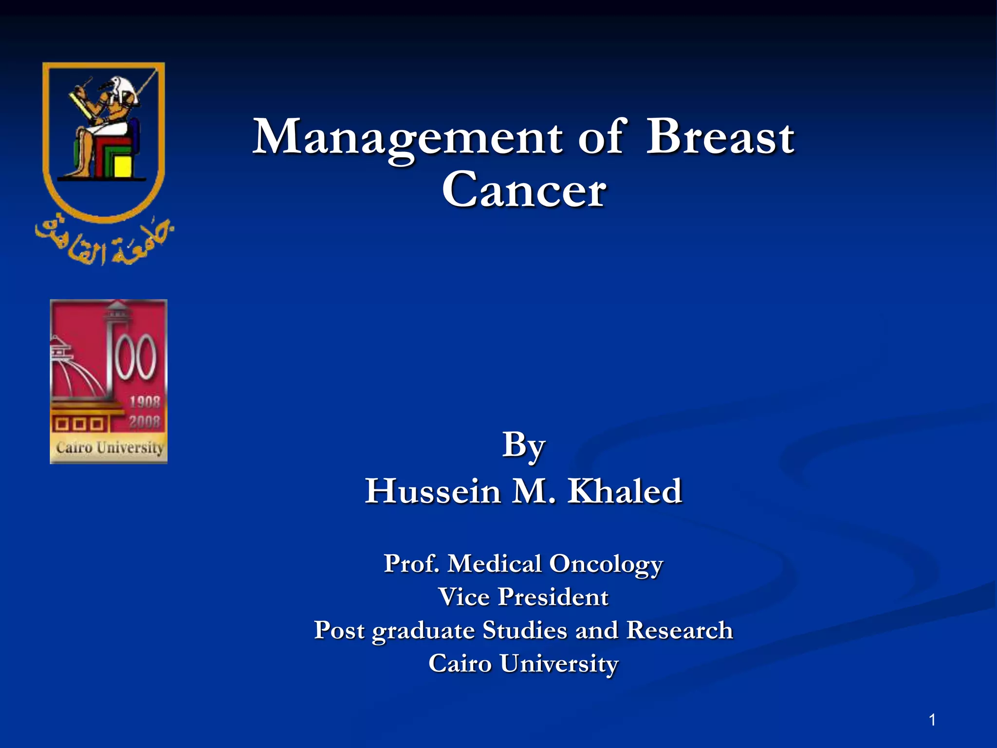 Management of breast cancer | PPT