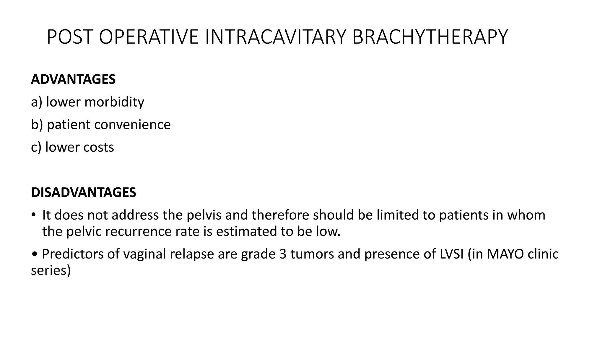 Management of ca endometrium