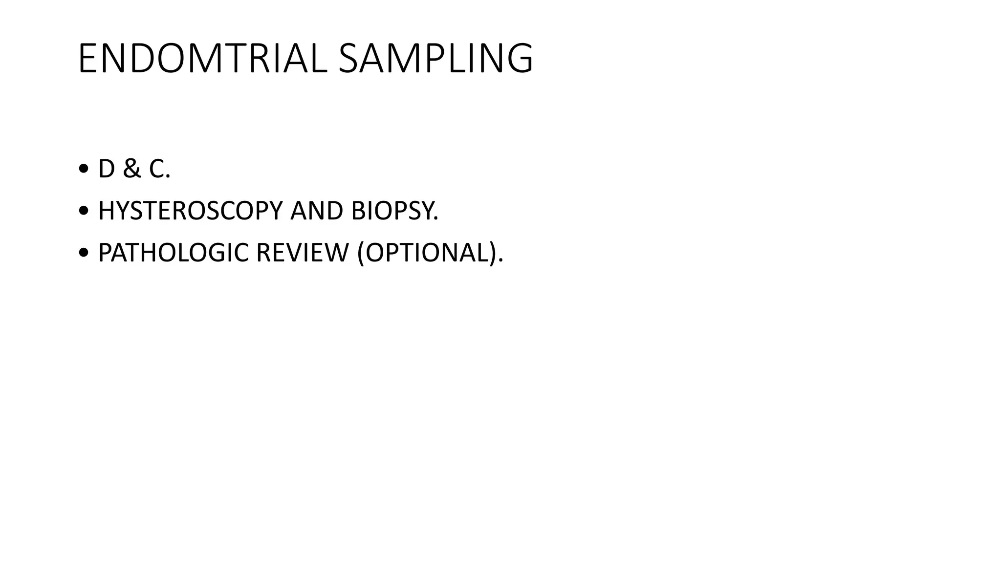 Management of ca endometrium