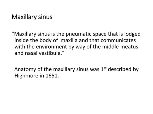 Management of ca maxillary sinus | PPTX | Ear, Nose and Throat ...