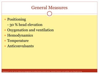 Management of Cerebral Edema in Brain Tumors | PPTX