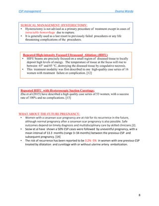Management of cesarean scar pregnancy | PDF