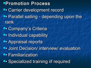Rank Promotion Process Management of change. | PPT