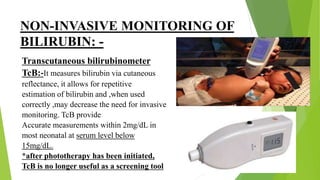 Tcb Machine Management of child with neonatal jaundice | PPTX