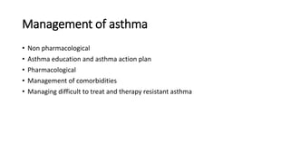 Management of chronic asthma Pediatrics | PPTX