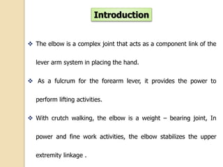 Elbow Workmanship Management of chronic elbow instability 13 | PPTX