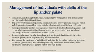 Management of cleft lip and palate | PPTX