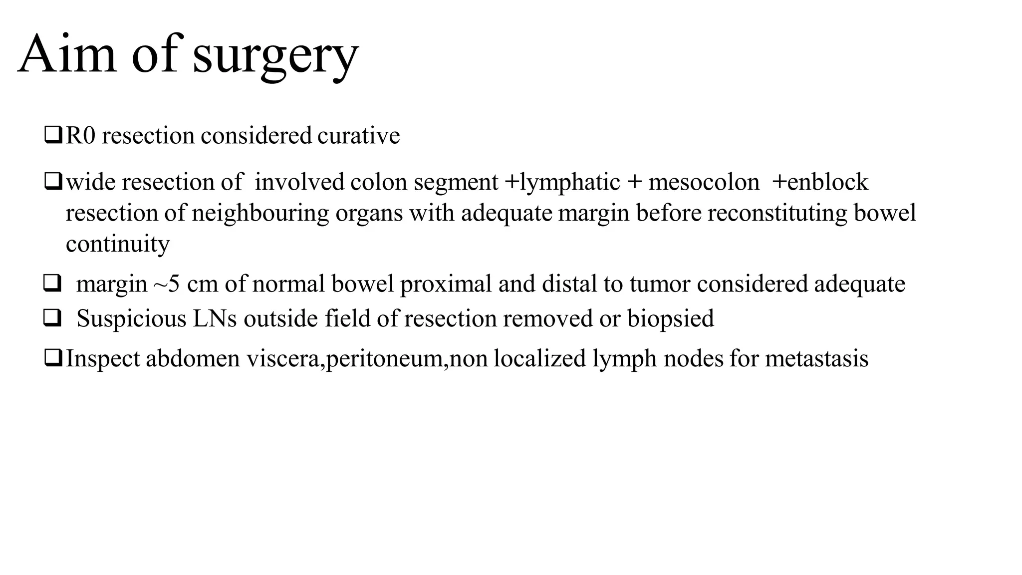 Management of Colon Cancers - Surgery.pptx