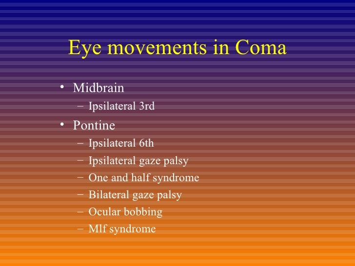 Management of coma and altered sensorium 19.4.01