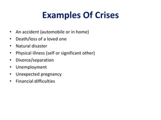 crisis intervention examples