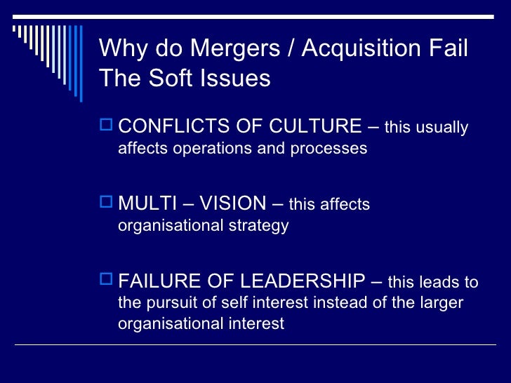 Mergers That Died By Culture : The High Impact of Company Culture on ...
