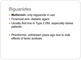 A detailed slide on the MANAGEMENT OF DIABETES | PPTX