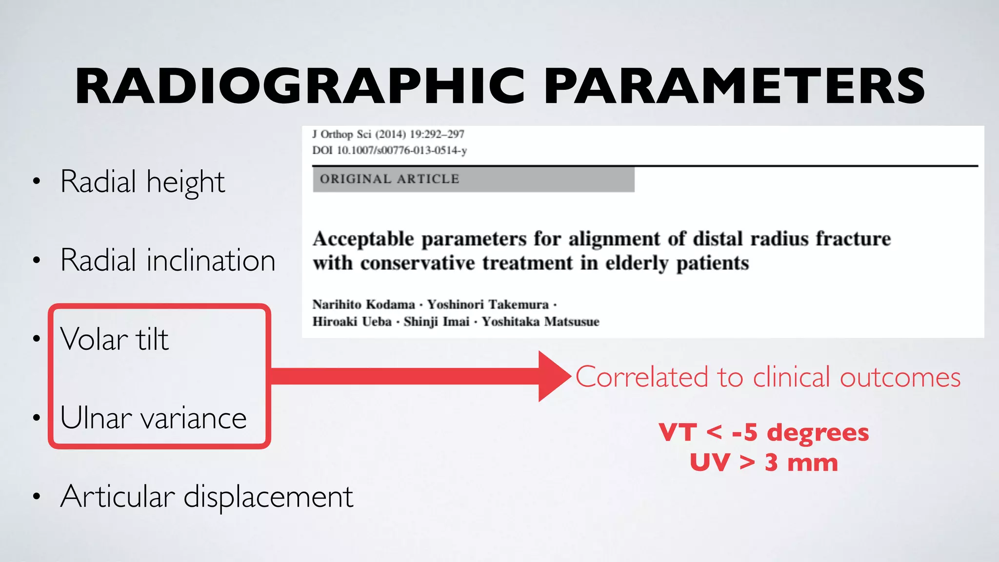 Management of Geriatric Distal Radius Fracture: Now and Then | PDF