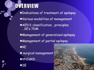 Management of epilepsy | PPTX