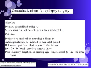 Management of epilepsy | PPTX
