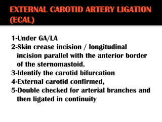 MANAGEMENT OF EPISTAXIS BY DR ANSIYA A ppt | PPTX