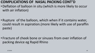 Management of epistaxis in primary care | PPTX