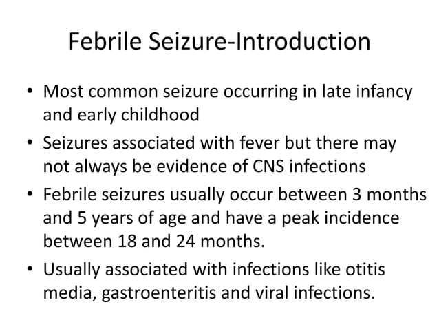 Management of Febrile seizures | PPTX