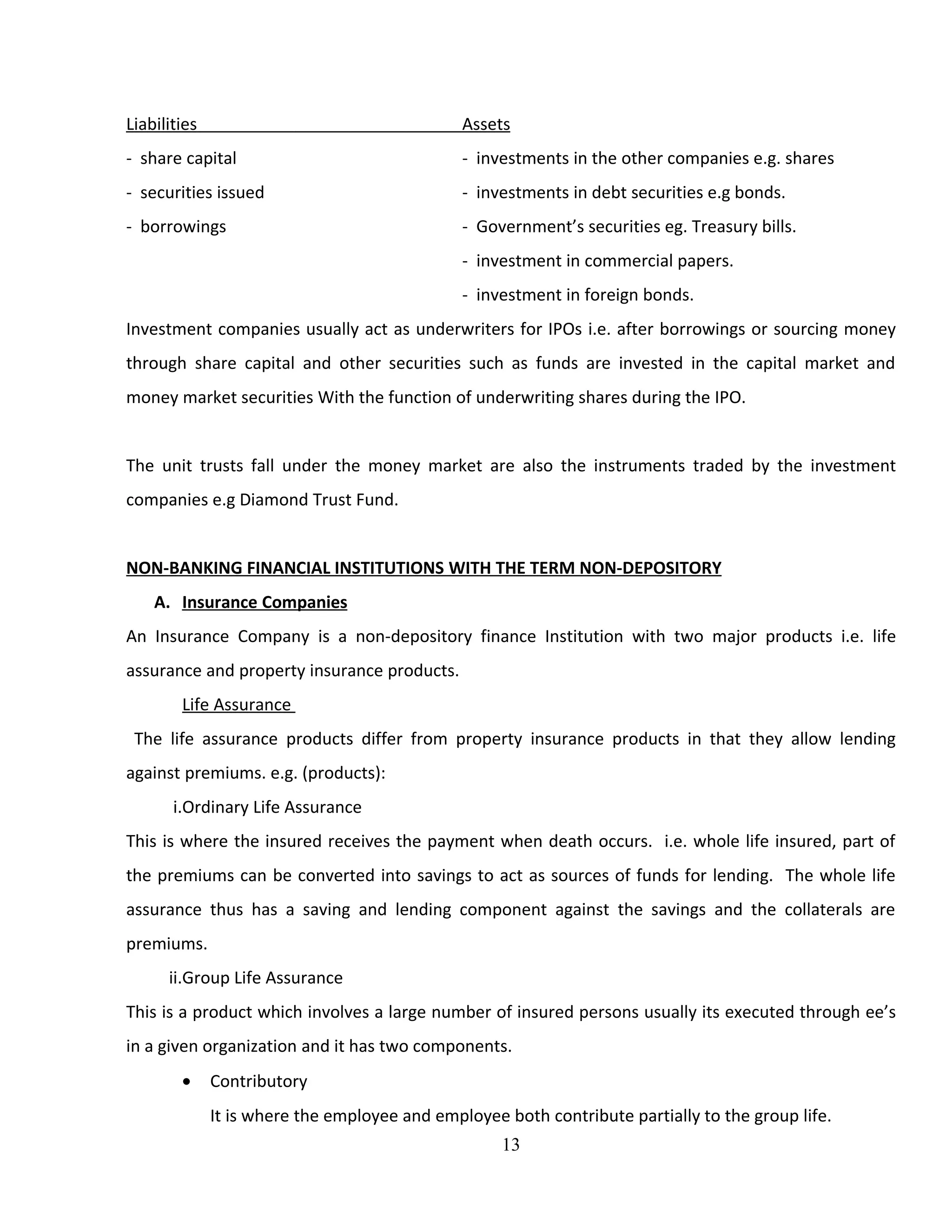 Management of financial institutions | RTF