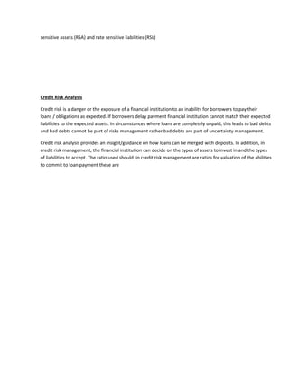 Management of financial institutions | RTF