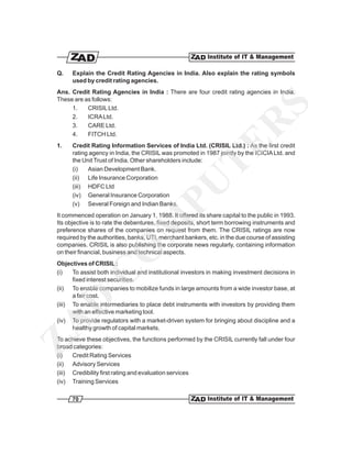 Credit Rating Services Notes.pdf Management of financial services | PDF