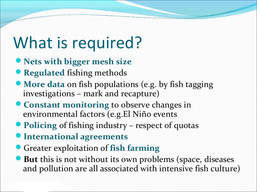 Management of fish production