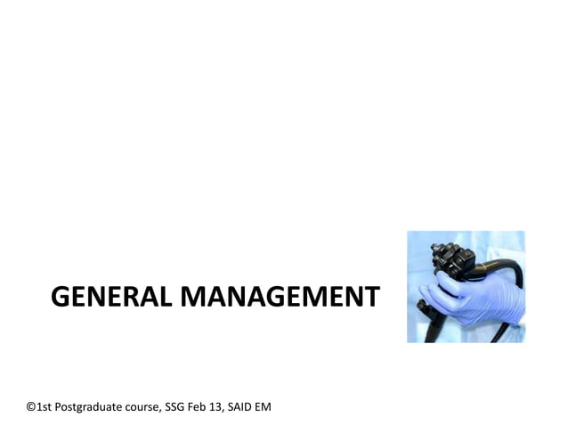 Management of gastric polyps | PPTX